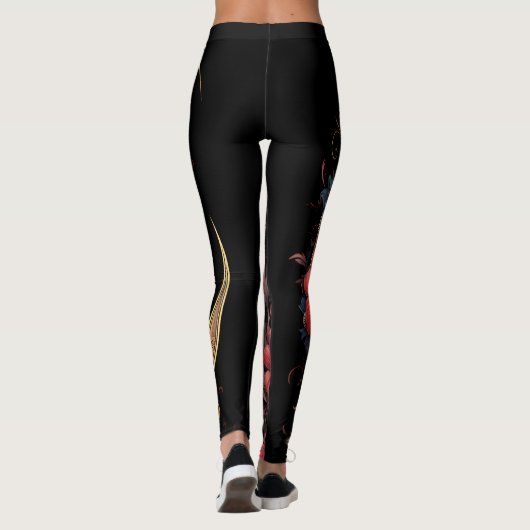 Halve Maan Zwart Leggings (Achterkant)