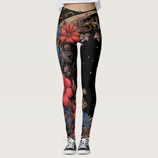 Halve Maan Zwart Leggings (Voorkant)