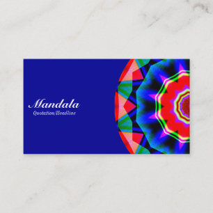 Halve Mandala 06 - Blauw 000099 Visitekaartje