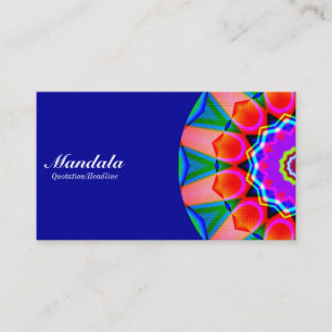 Halve Mandala 07 - Blauw 000099 Visitekaartje