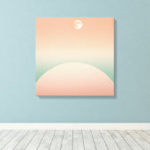 Halve manen en bogen van pastel – minimalistische canvas afdruk (Insitu (Houten vloer))
