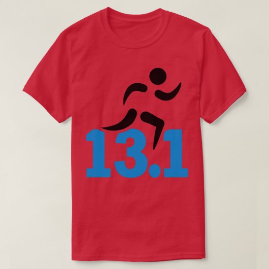 Halve marathon 131 mijl t-shirt (Design voorkant)