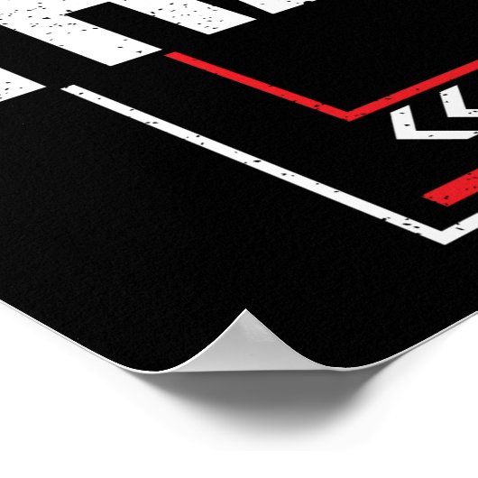 Halve marathon 13.1 in de Abstracte Runner van de  Poster (Hoek)