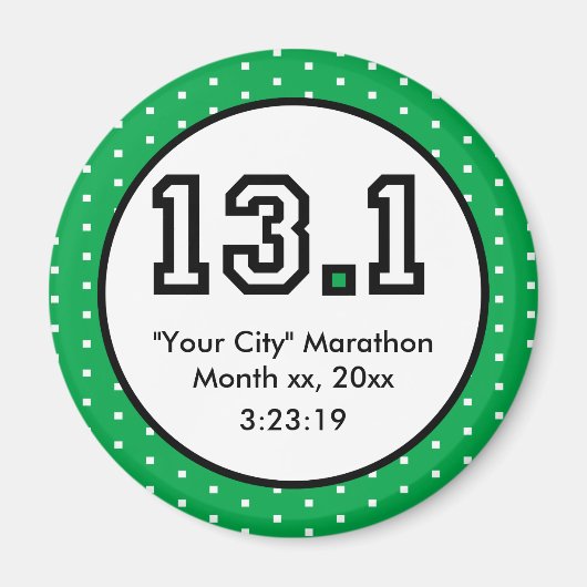 Halve Marathon 13.1 Magneet (Voorkant)