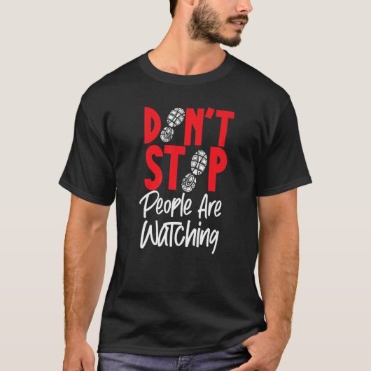 Halve marathon die spectator bekijkt t-shirt (Voorkant)
