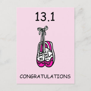 Halve Marathon Gefeliciteerd met haar. Briefkaart