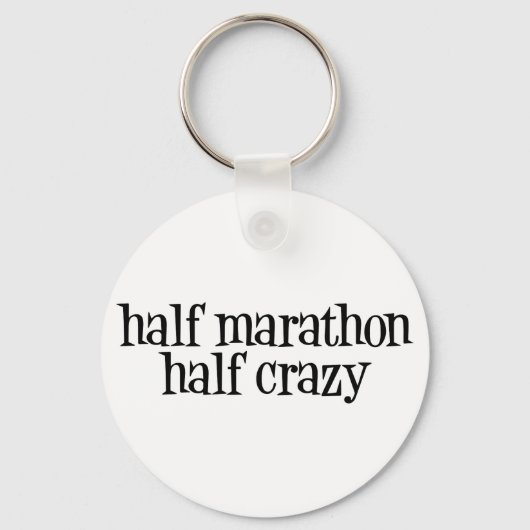 halve marathon , halfgekke sleutelhanger (Voorkant)