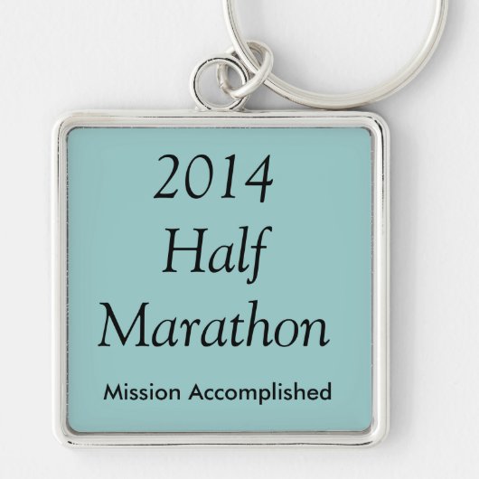 Halve marathon, missie voltooid! sleutelhanger (Voorkant)