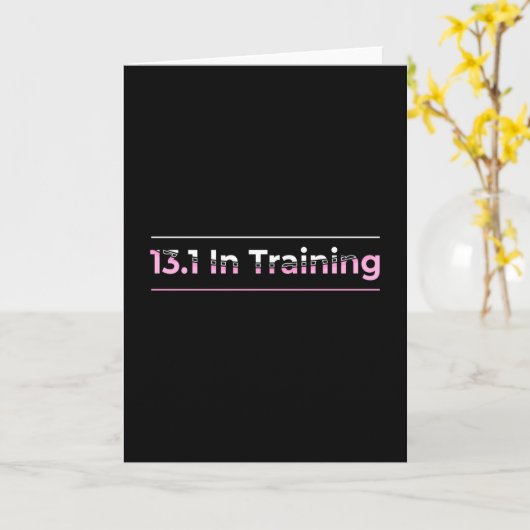 Halve Marathon Runner - 13.1 in training Kaart (Gele Bloem)