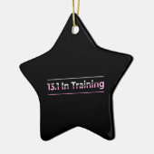 Halve Marathon Runner - 13.1 in training Keramisch Ornament (Links)