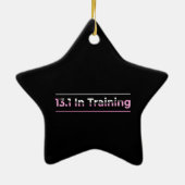 Halve Marathon Runner - 13.1 in training Keramisch Ornament (Achterkant)