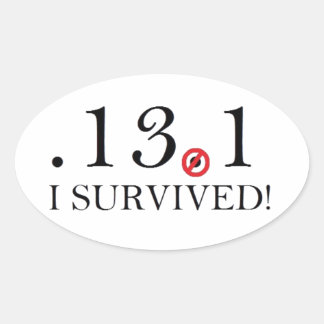 Halve Marathon Spoof Sticker