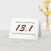 Halve marathon Succes Kaart (Gele Bloem)