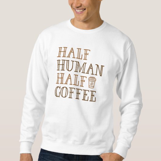 Halve menselijke koffie trui (Voorkant)
