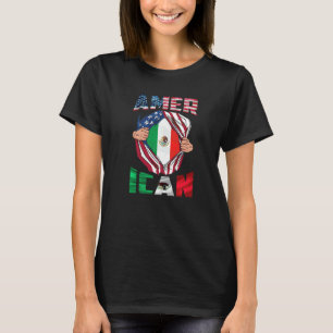 Halve Mexicaanse rots uit de Verenigde Staten T-shirt