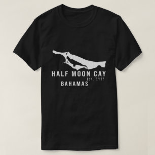Halve Mon Kay Kay Kaart Bahamas Minimalistische So T-shirt
