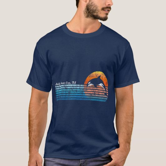  Halve Moon Cay Bahamas Retro 80 Orka T-shirt (Voorkant)