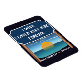 Halve Moon Cay Bahamas Retro Sunset Vacation 60s Magneet (Rechterzijde)