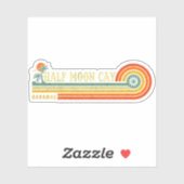 Halve Moon Cay Bahamas Retro  Vacatie 60 s Sticker (Vel)