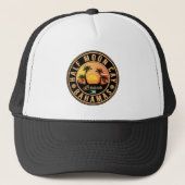 Halve Moon Cay Bahamas Retro  Vacatie 60 s Trucker Pet (Voorkant)