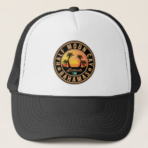 Halve Moon Cay Bahamas Retro  Vacatie 60 s Trucker Pet