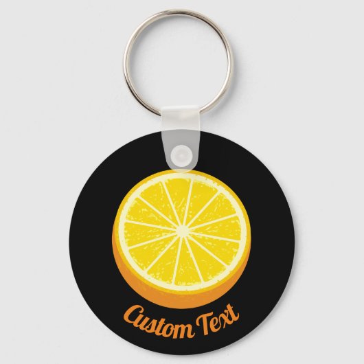 Halve Oranje Sleutelhanger (Voorkant)