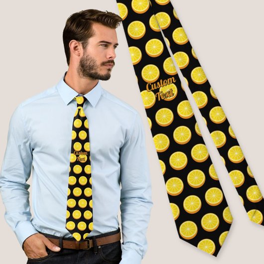 Halve Oranje structuur Stropdas