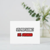 Halve perfusioniste... Halve superheld Briefkaart (Staand voorkant)