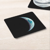 halve planeet aarde wetenschap ruimte universum ge kartonnen onderzetters (Schuin)