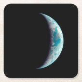 halve planeet aarde wetenschap ruimte universum ge kartonnen onderzetters (Voorkant)