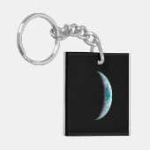 halve planeet aarde wetenschap ruimte universum ge sleutelhanger (Voorkant Links)