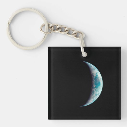 halve planeet aarde wetenschap ruimte universum ge sleutelhanger (Voorkant)