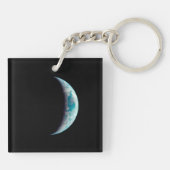 halve planeet aarde wetenschap ruimte universum ge sleutelhanger (Achterkant)