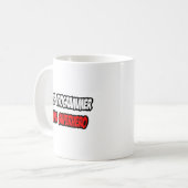 Halve programmeur... Halve superheld Koffiemok (Voorkant links)