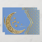 Halve ramadan feestdagenkaart (Voorkant / Achterkant)