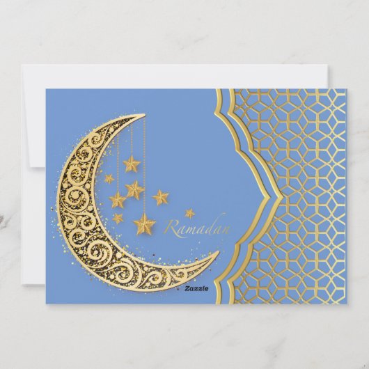 Halve ramadan feestdagenkaart (Achterkant)