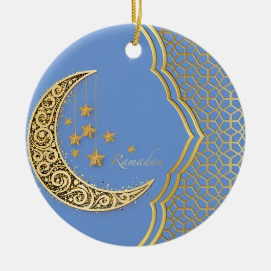 Halve ramadan keramisch ornament (Voorkant)