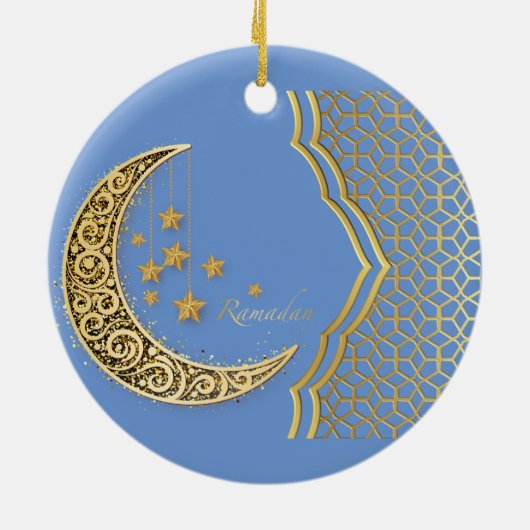 Halve ramadan keramisch ornament (Achterkant)