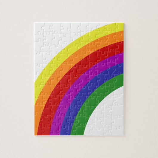 Halve regenboog legpuzzel (Verticaal)