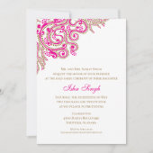 halve Saree ceremonie Kaart (Voorkant)