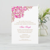 halve Saree ceremonie Kaart (Staand voorkant)