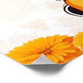 Halve Saree ceremonie schattig Indiase meisje welk Poster (Hoek)