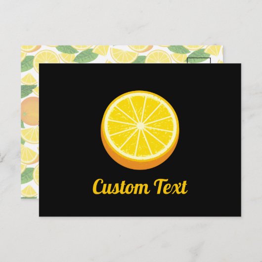Halve Sinaasappel Briefkaart (Voorkant / Achterkant)