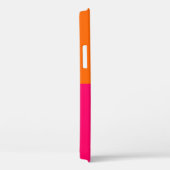 Halve Sinaasappel en Helder Roze Case-Mate iPhone Case (Achterkant / Rechts)