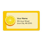 Halve Sinaasappel Etiket (Voorkant)