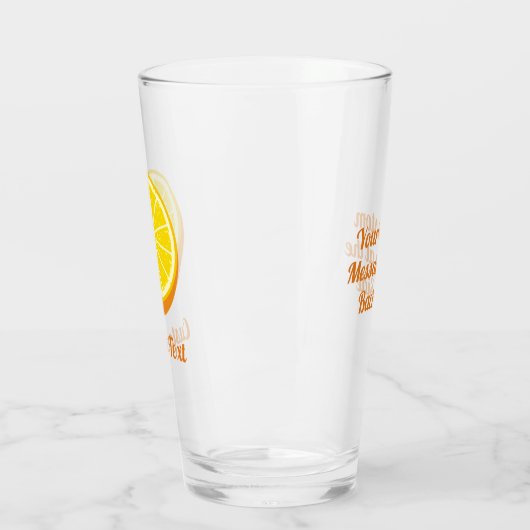 Halve Sinaasappel Glas (Links)