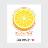 Halve Sinaasappel Sticker (Vel)