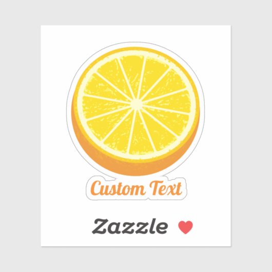 Halve Sinaasappel Sticker (Vel)