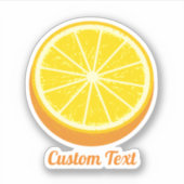 Halve Sinaasappel Sticker (Voorkant)