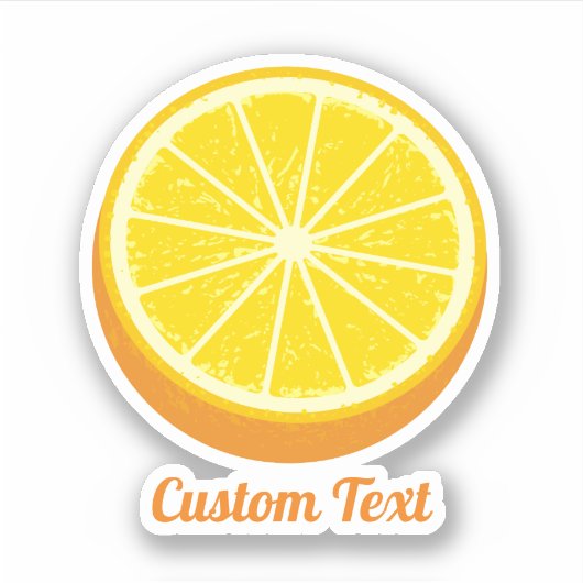 Halve Sinaasappel Sticker (Voorkant)